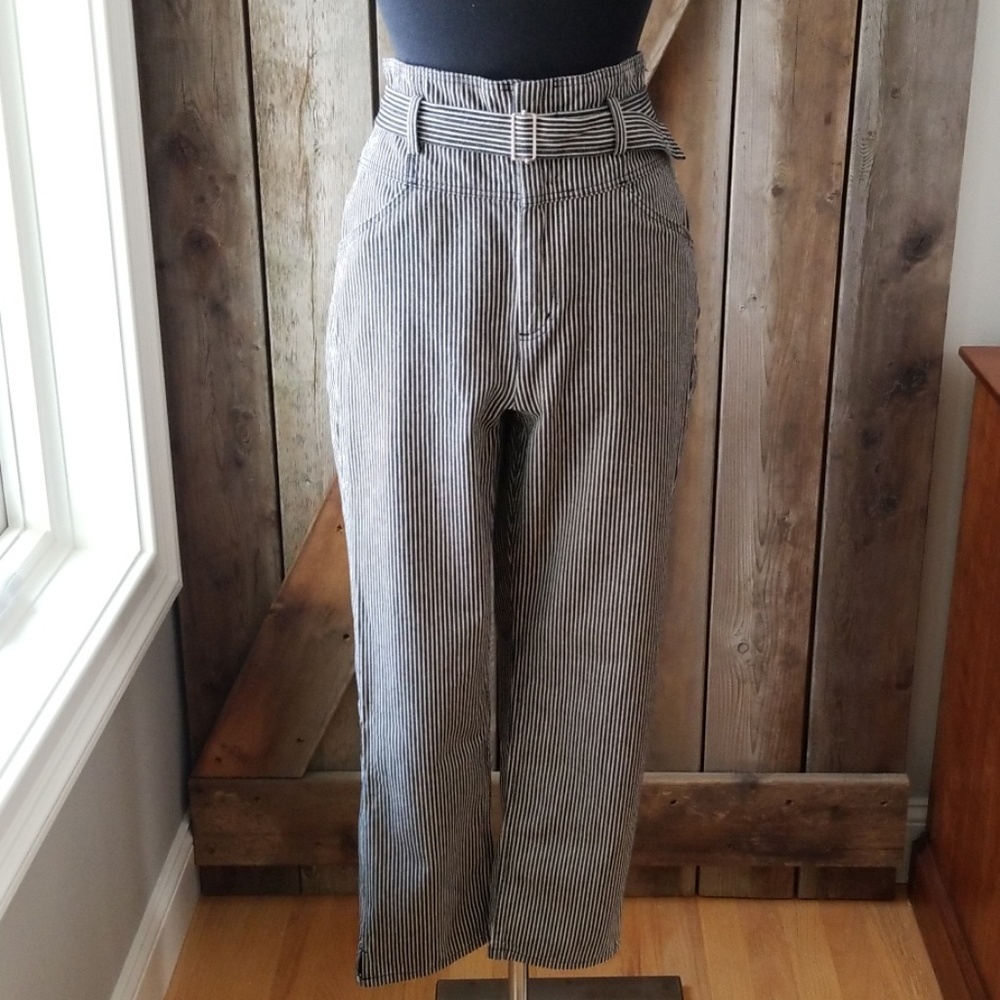 Rebecca Taylor pinstripes high waisted pants